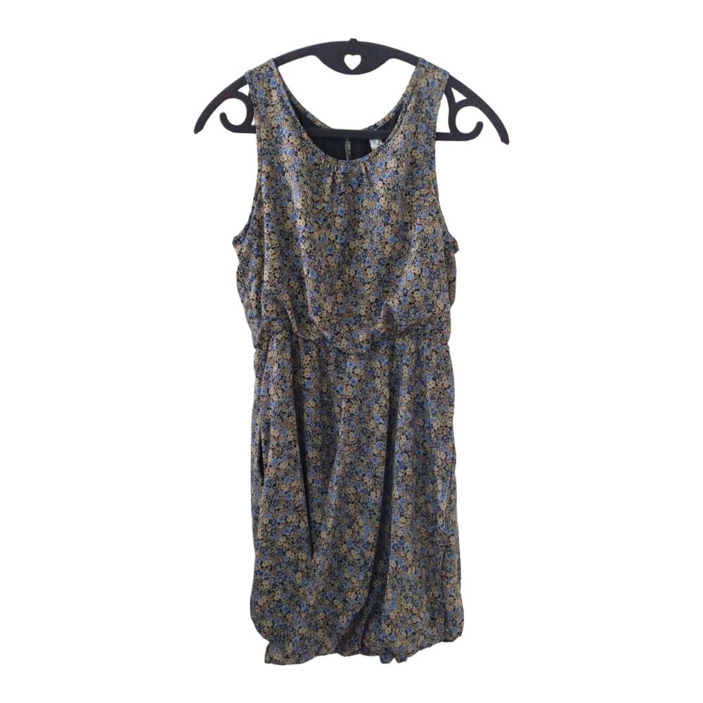 Anthropologie Maeve Womens Dress 6 Floral Bubble Hem Boho Fairy Cottage Garden
